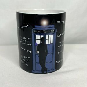 Dr Who Police Box Mug with Quotes